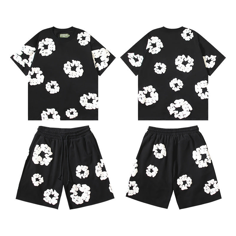 Denim Tears Cotton Wreath Set - Black/White