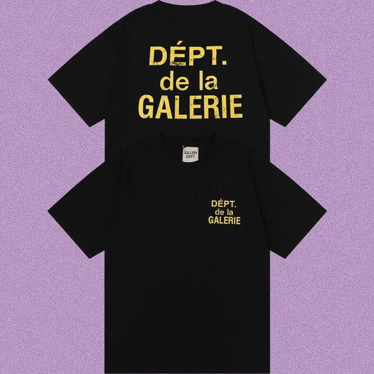 Gallery Dept. DÉPT. de la GALERIE Short Sleeve T-Shirt - Black/Yellow